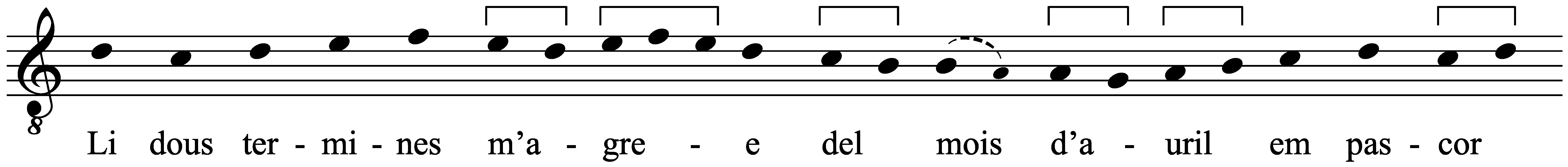 Work musical notation